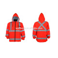 2015 high quality reflective thick fleece jackets with 2 pockets with zipper closure at the opening conform to EN ISO 20471